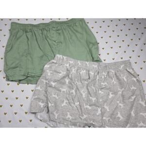 Victorias Secret PINK Lot of 2 SMALL Sleep Shorts Boxers Pajama Bottoms